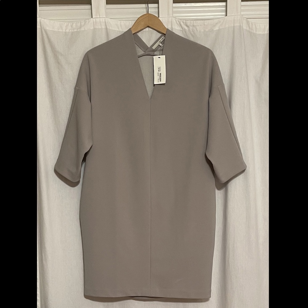 Oak + Fort Gray Shift Dress
